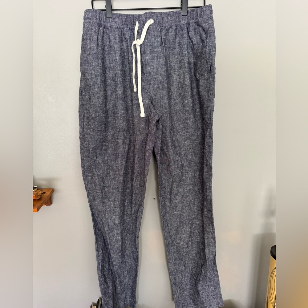 J. Crew Women's Heathered Blue Trousers